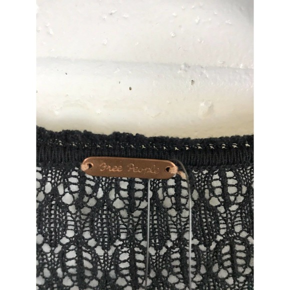 New Free People Crochet Long Sleeve Top - Picture 5 of 7
